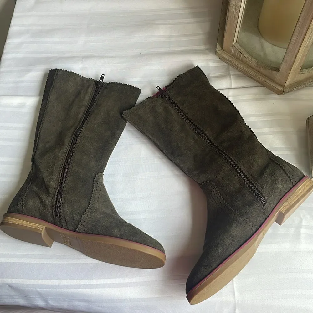 Sperry Top Sider Kids Zip Up Boots - 4 M - Excellent Condition